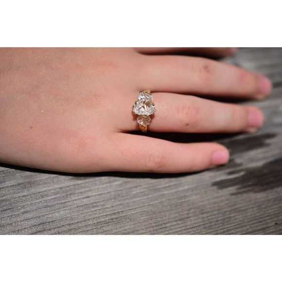 14k gold natural gemstone ring size 3 4 5 6 7 8 9 10 11 12 Avello recycl…